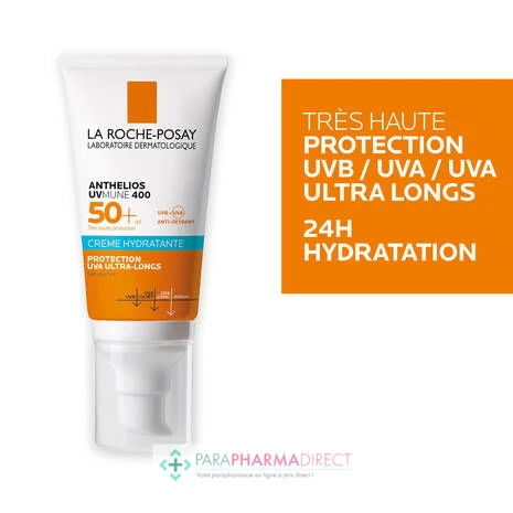 LA ROCHE-POSAY La Roche Posay Anthelios UVmune 400 - SPF50+ - Crème Hydratante - Sans Parfum 50ml 5 LA ROCHE-POSAY La Roche Posay Anthelios UVmune 400 - SPF50+ - Crème Hydratante - Sans Parfum 50ml – Image 3