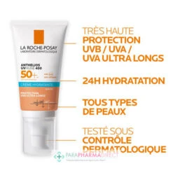 LA ROCHE-POSAY La Roche Posay Anthelios UVmune 400 - SPF50+ - Crème Hydratante Teintée 50ml 11 LA ROCHE-POSAY La Roche Posay Anthelios UVmune 400 - SPF50+ - Crème Hydratante Teintée 50ml -LA ROCHE-POSAY la roche posay anthelios uvmune 400 creme teintee la roche posay protection visage 4 64c25a2dd8df7