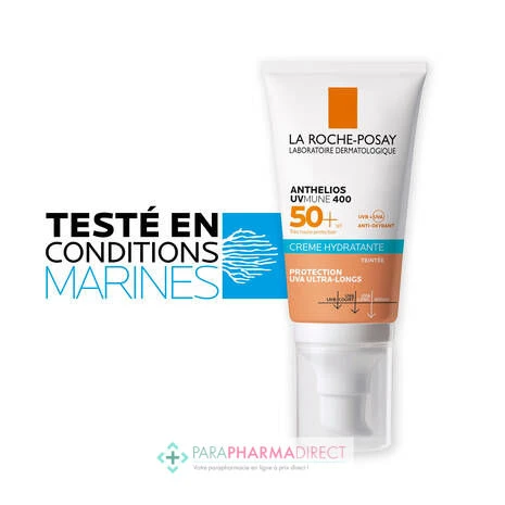 LA ROCHE-POSAY La Roche Posay Anthelios UVmune 400 - SPF50+ - Crème Hydratante Teintée 50ml 7 LA ROCHE-POSAY La Roche Posay Anthelios UVmune 400 - SPF50+ - Crème Hydratante Teintée 50ml – Image 5