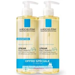LA ROCHE-POSAY La Roche Posay Lipikar Huile Lavante AP+ - Relipidante Anti-Irritations Anti-Grattage 2x400ml